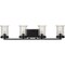 Progress Lighting Winslett Collection Black Four-Light Bath P300275-031 - alternate 1